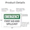 Signmission First Aid And Spills Kit, 14 in W x Rectangle, Plastic OS-2PACK-EM-P-1014-L-10367 - alternate 6